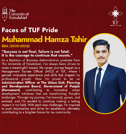 Success Story - Muhammad Hamza Tahir