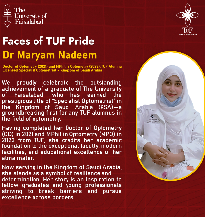 Success Story - Dr. Maryam Nadeem
