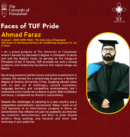 Success Story - Ahmad Faraz