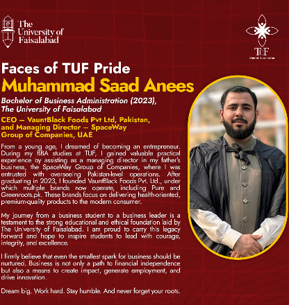 Success Story - Muhammad Saad Anees